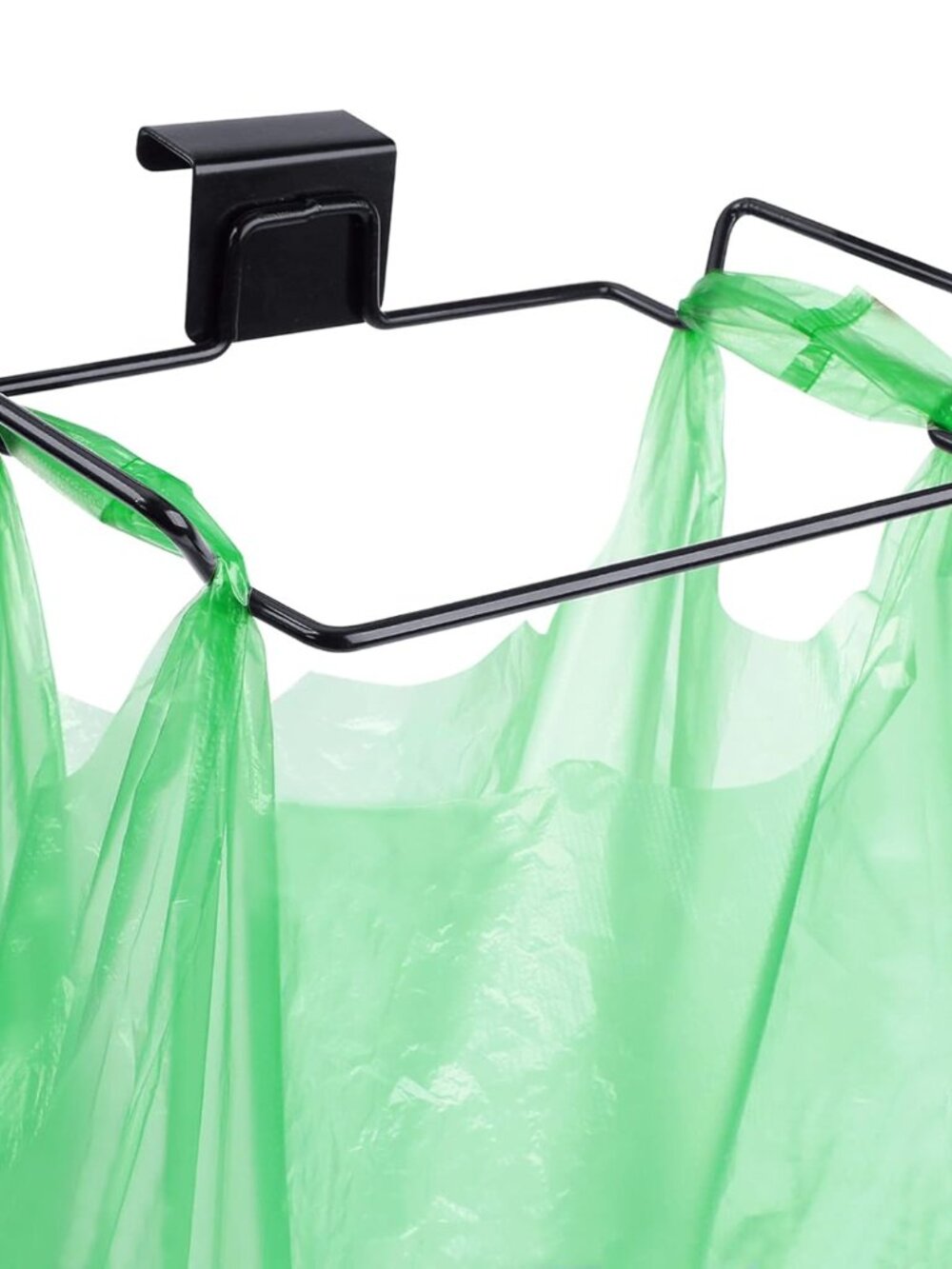 Large Stainless Steel Trash Bag Holder for Kitchen Cabinets Doors and Cupboards,